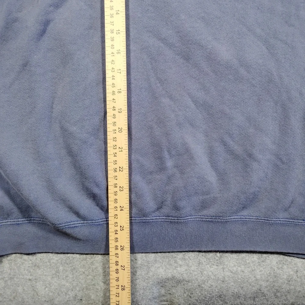 Vintage Nike Swoosh Crewneck Sweatshirt XL Blue Made‎ in USA 90s Distressed
